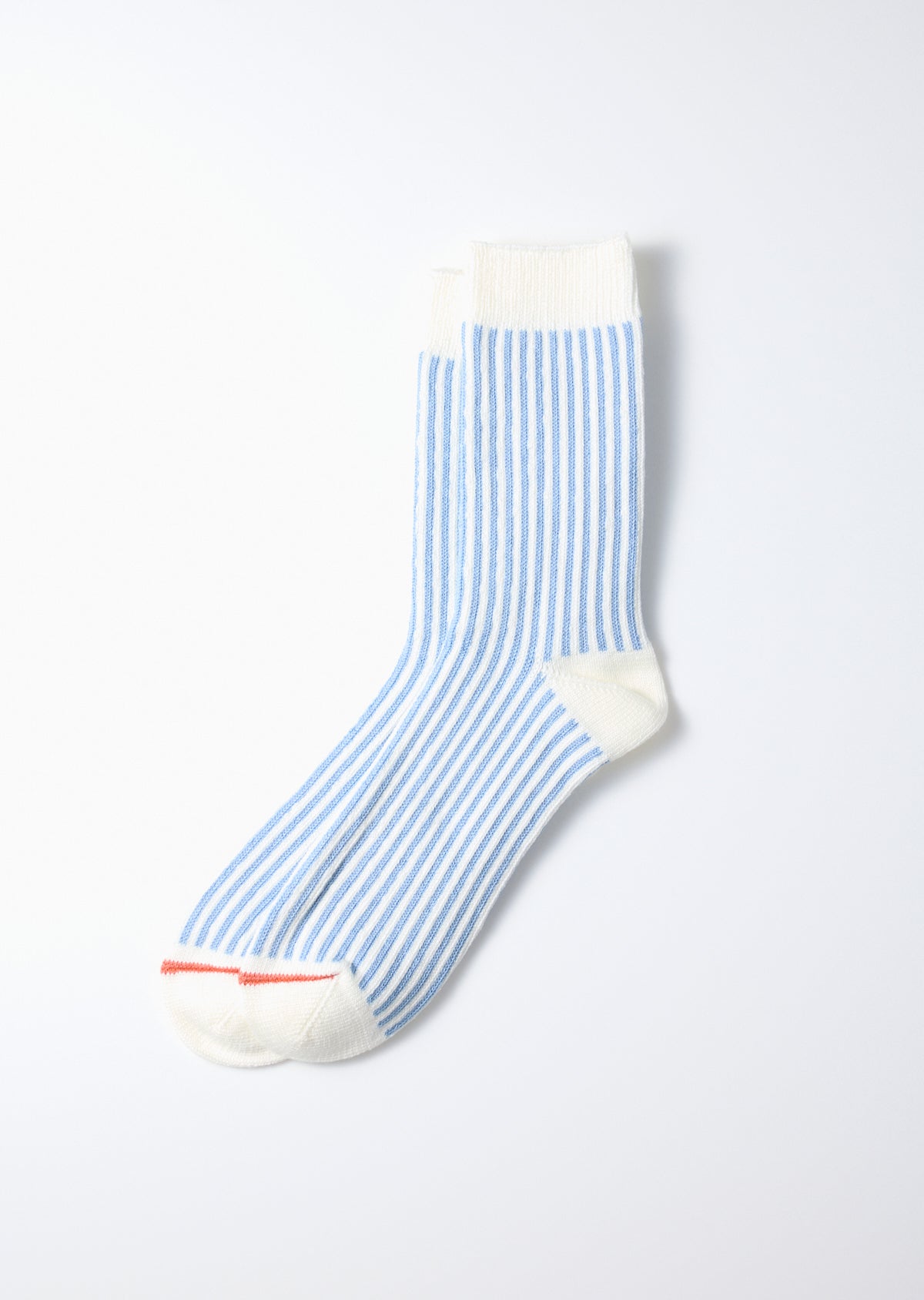 Vertical Stripe Socks - Light Blue