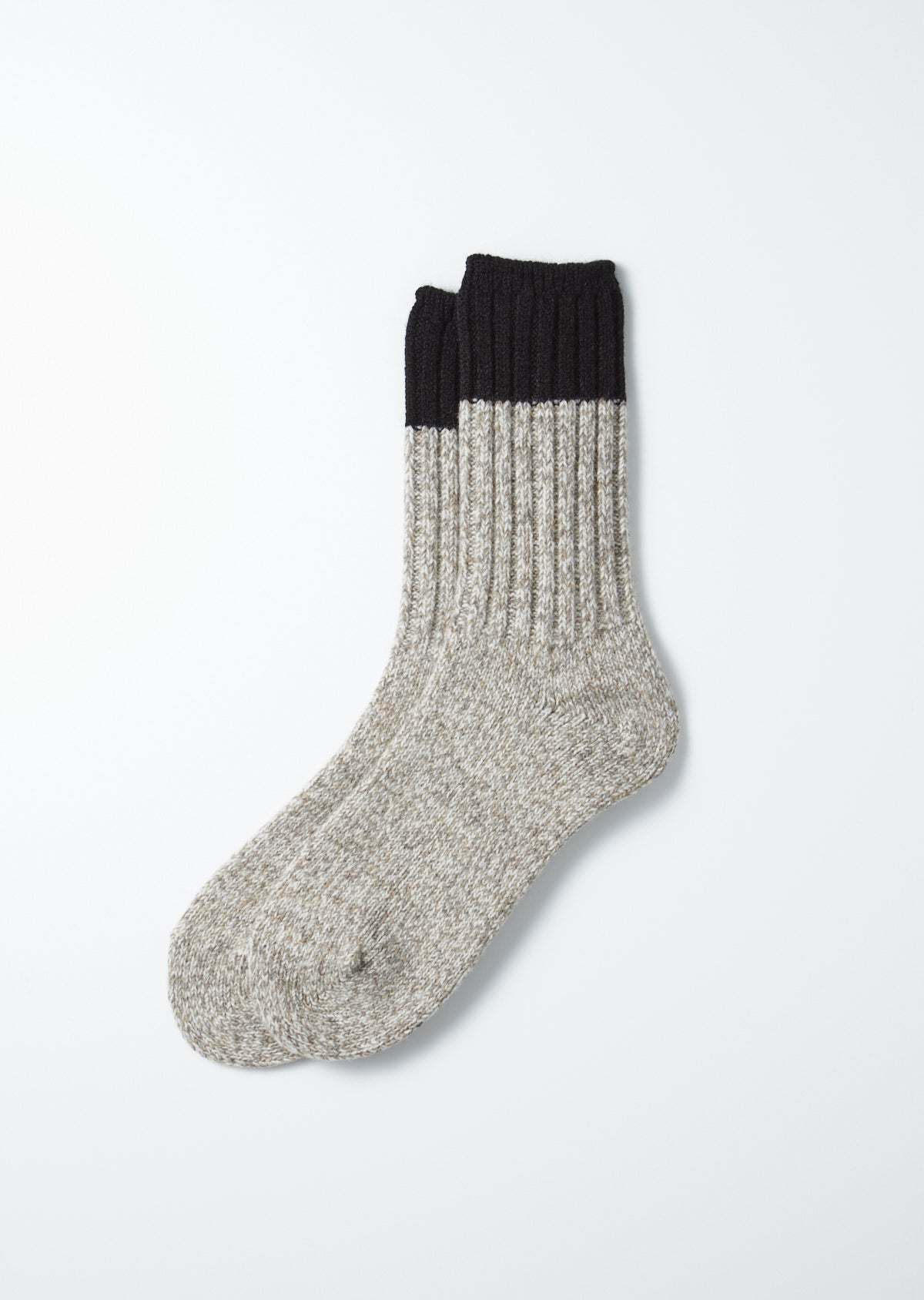 Merino Wool Ragg Socks - Black