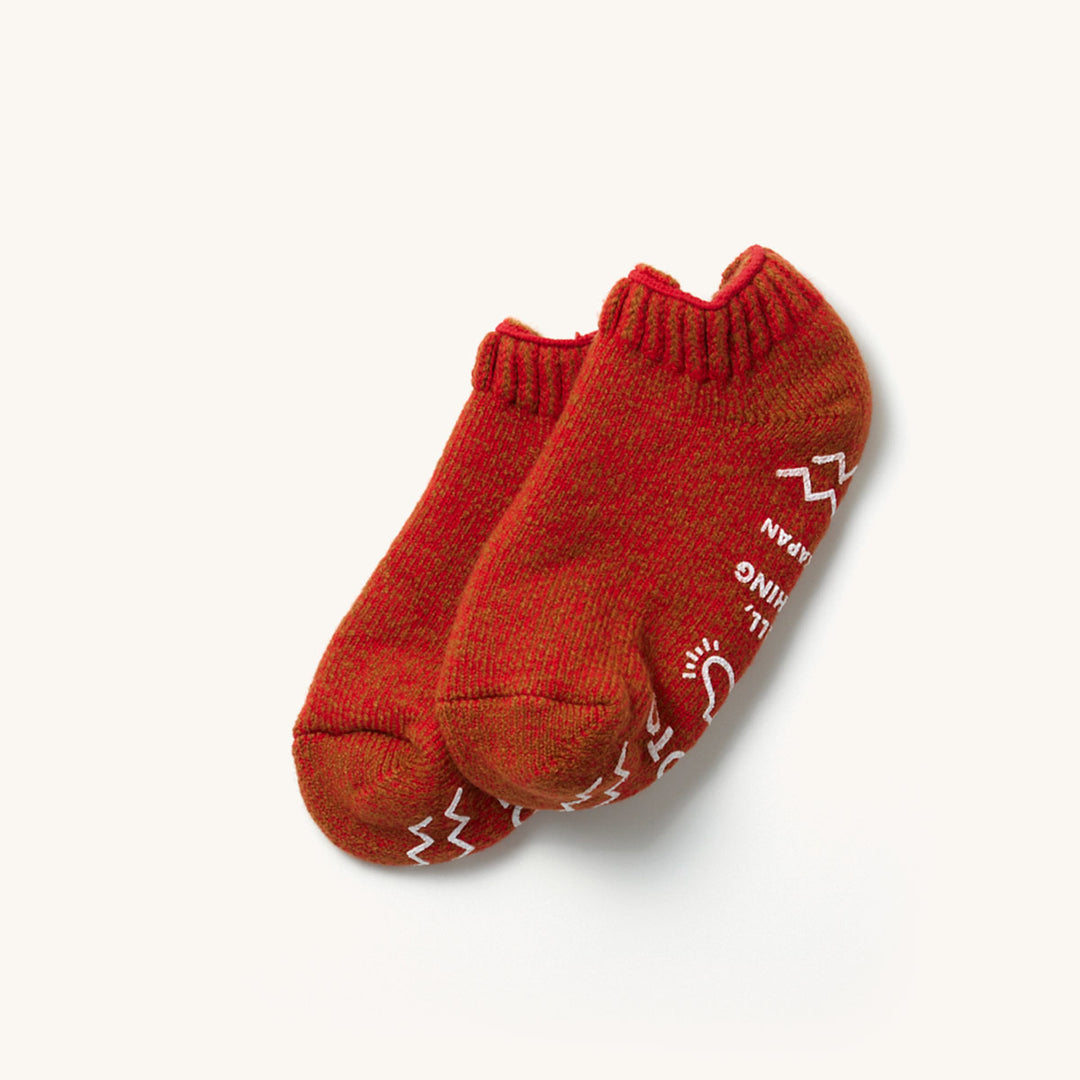 Pile Sockslipper - Red Light/Brown
