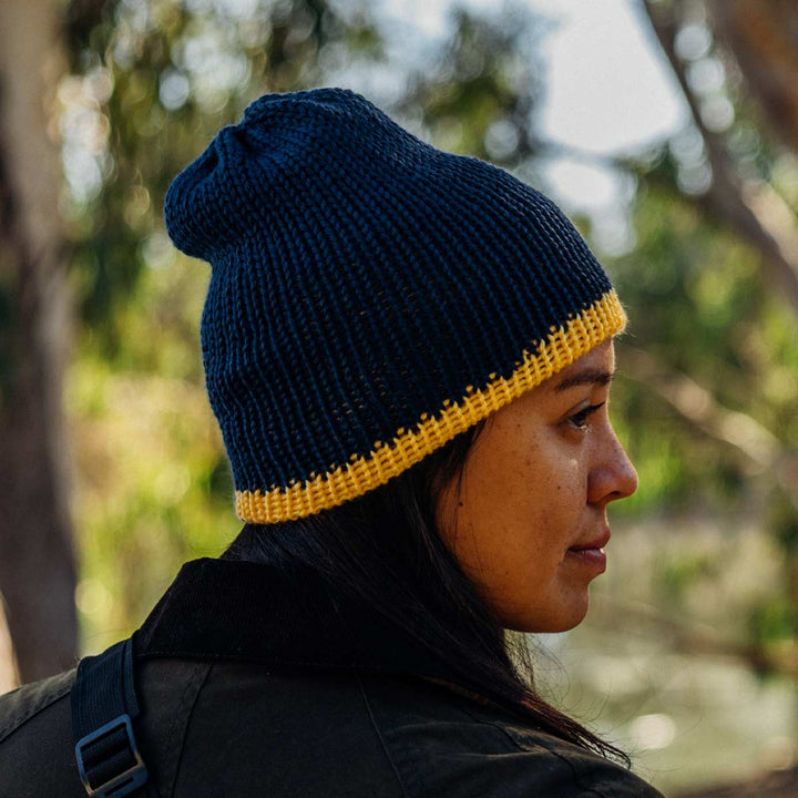 Beanie - Blue and Yellow