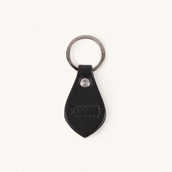 Smooth Leather Tear Drop Key Fob Keychain by Boston Leather