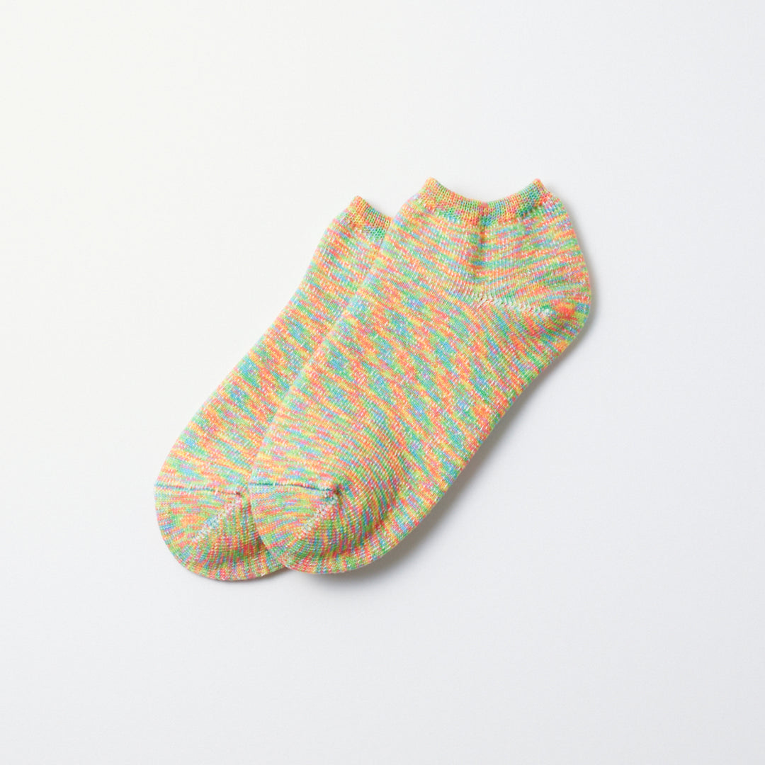 Washi Pile Short Socks - Kasuri Prism
