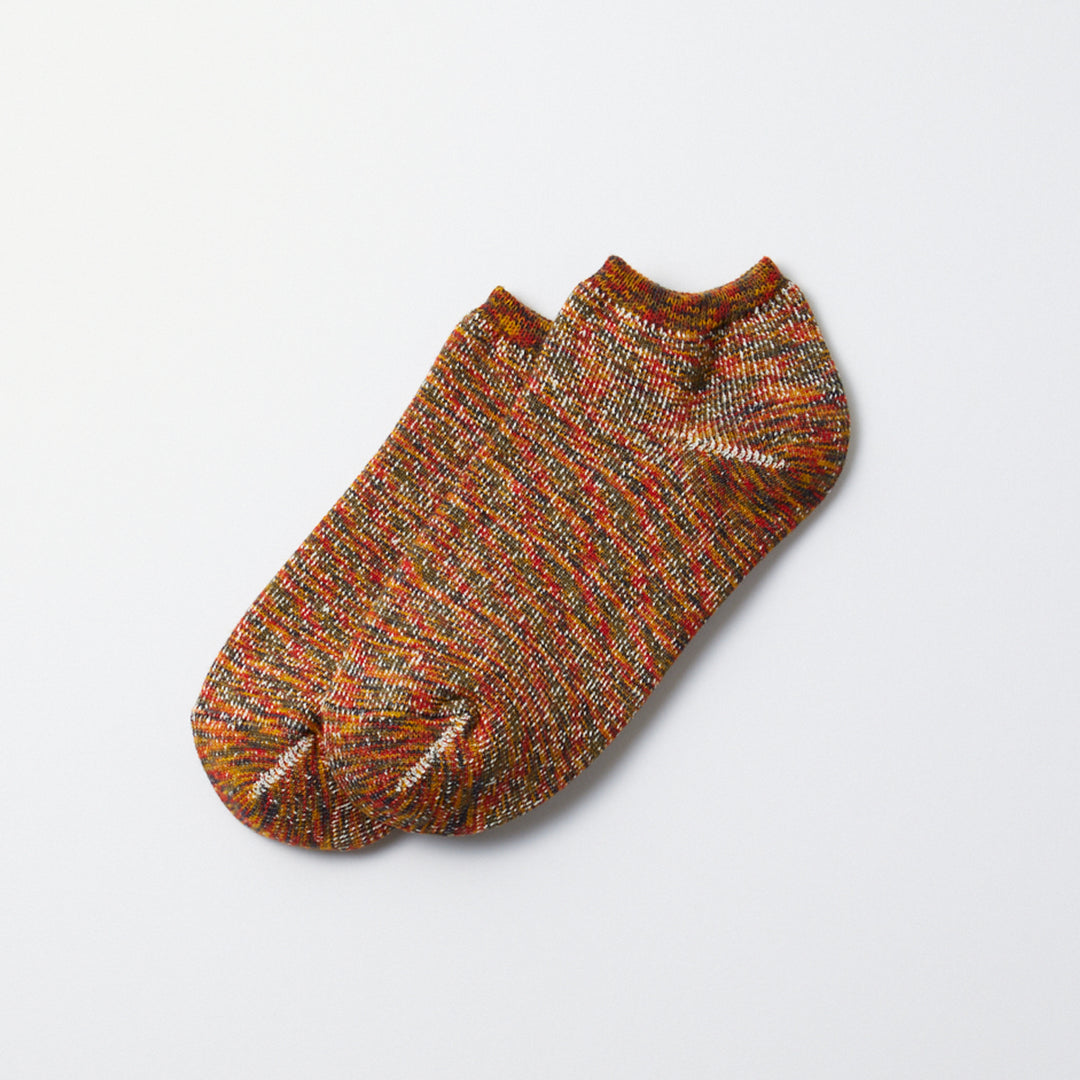 Washi Pile Short Socks - Kasuri Savannah