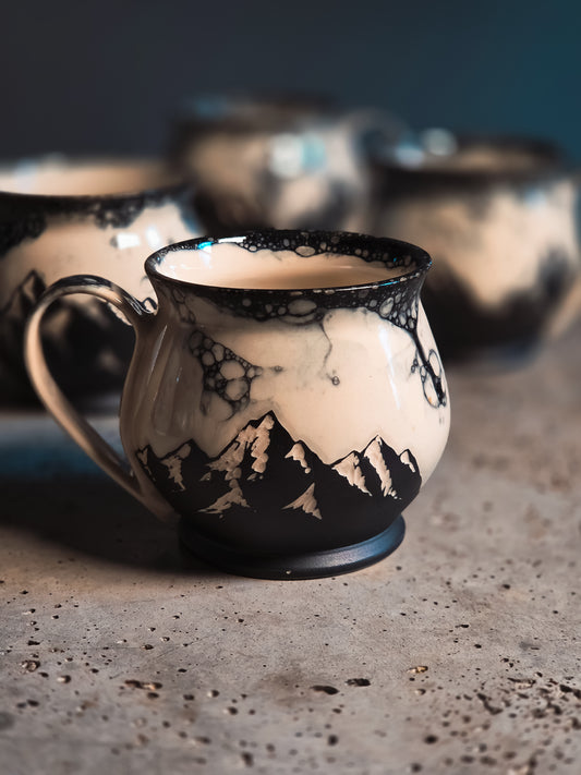 Bubble Mountains mug