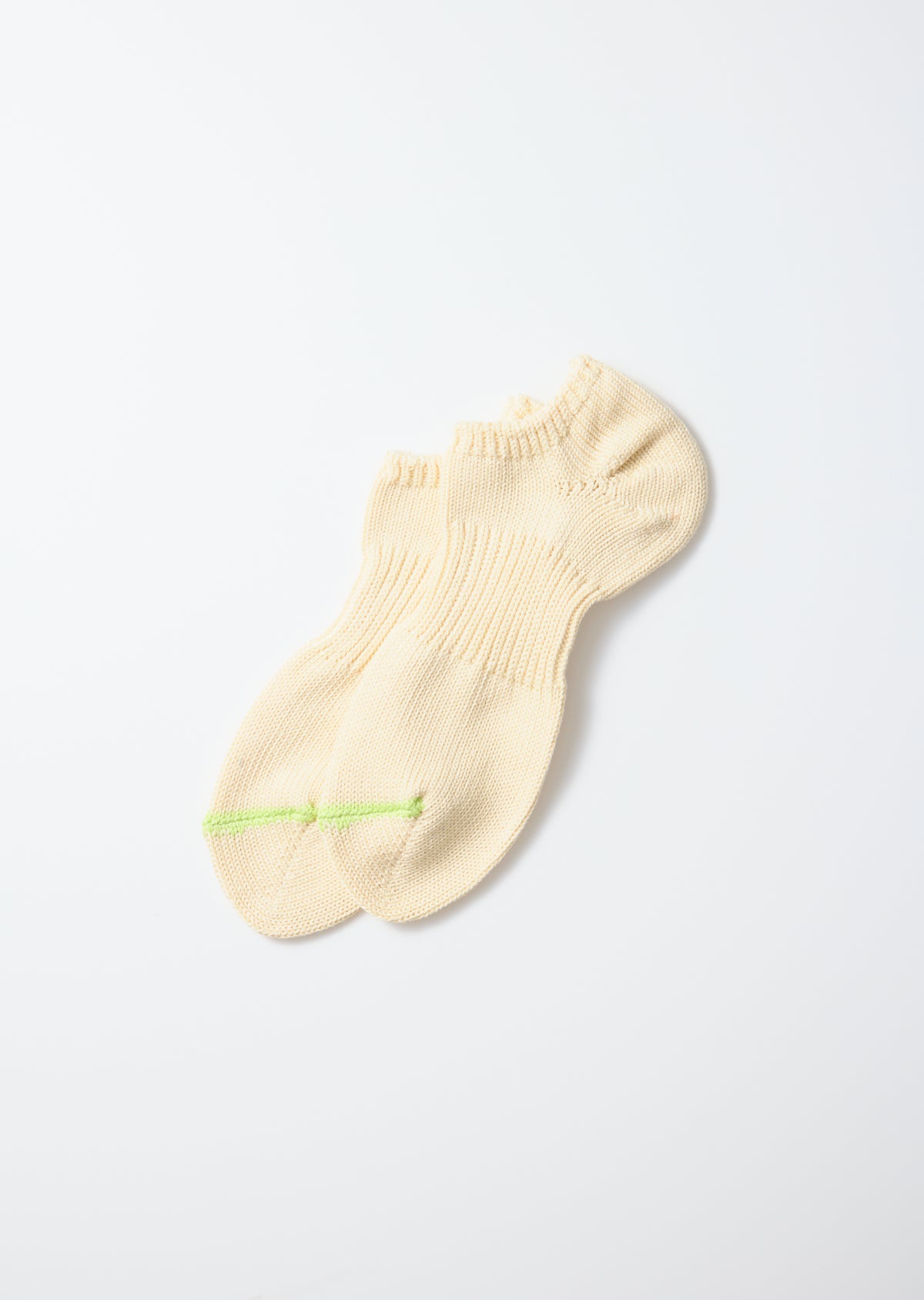 Chunky Sneaker Sock - Cream/Lime