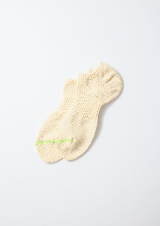 Chunky Sneaker Sock - Cream/Lime