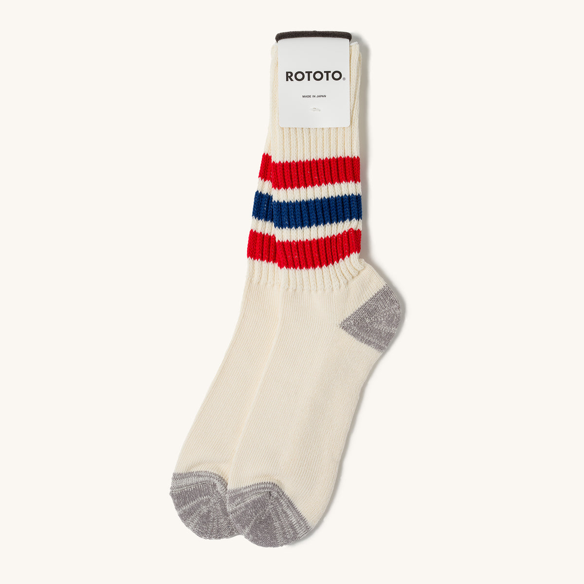 Coarse Ribbed Old School Crew Socks