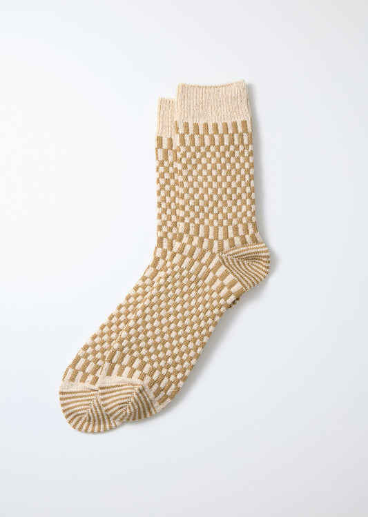 Checkerboard Pattern Socks