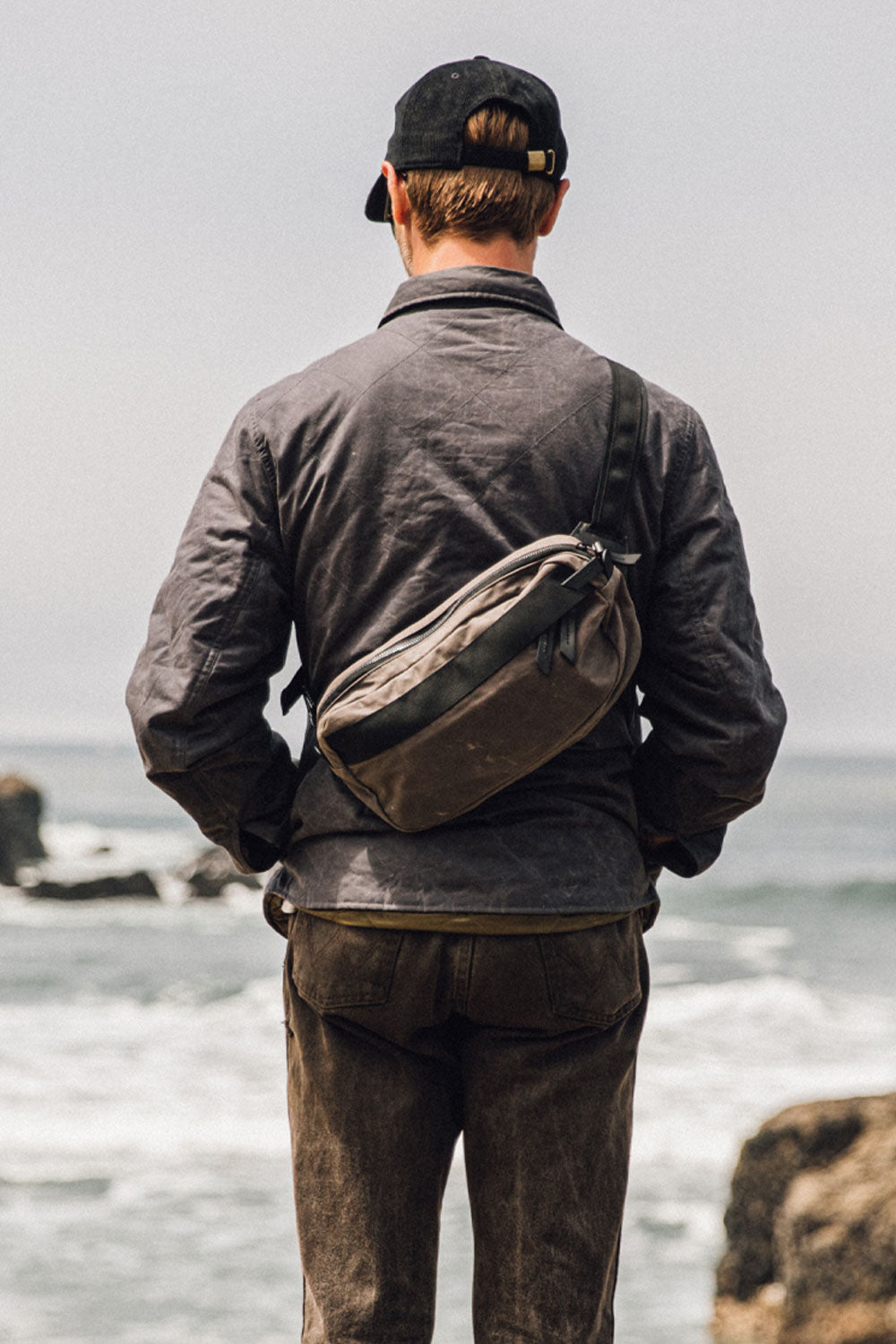 Canyon Crossbody Pack Slate Grey (Waxed Canvas) – Tanner Goods