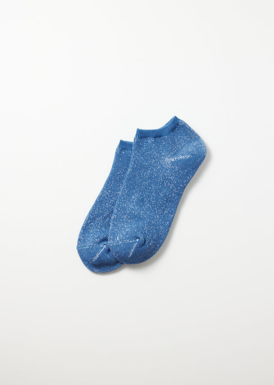 Washi Pile Short Socks - Blue