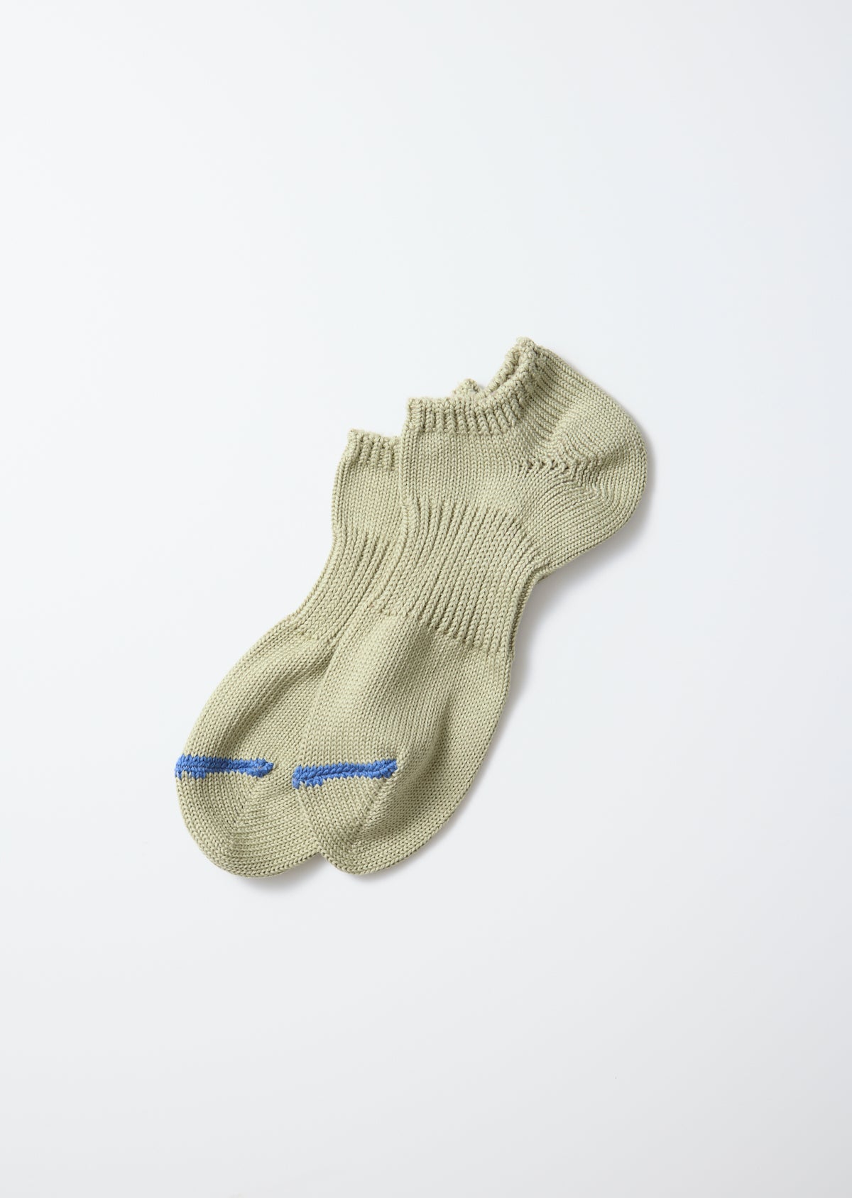 Chunky Sneaker Sock - Light Khaki/Blue
