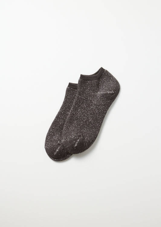 Washi Pile Short Socks - Charcoal
