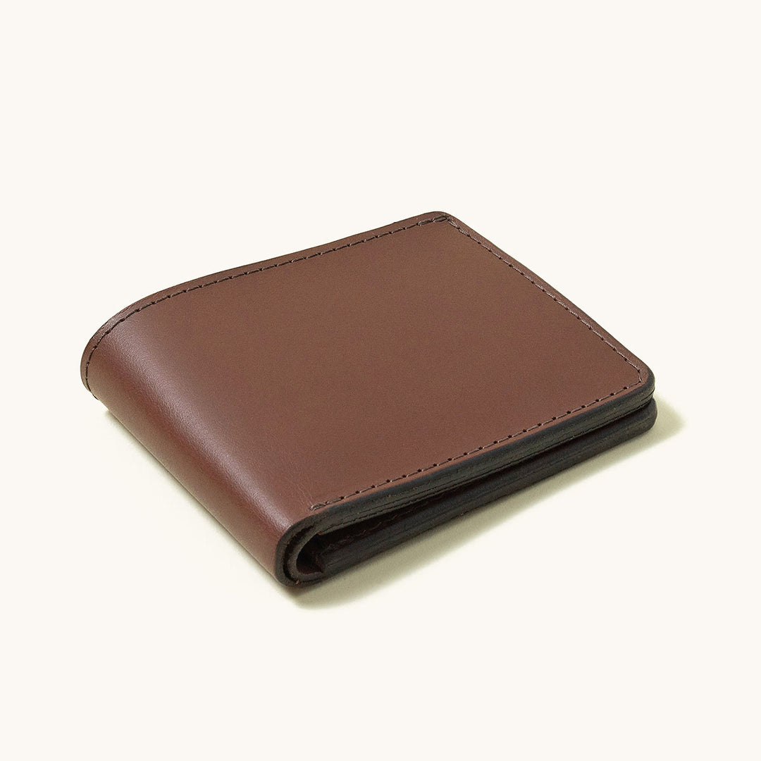 Bifold Leather Wallet, Cognac
