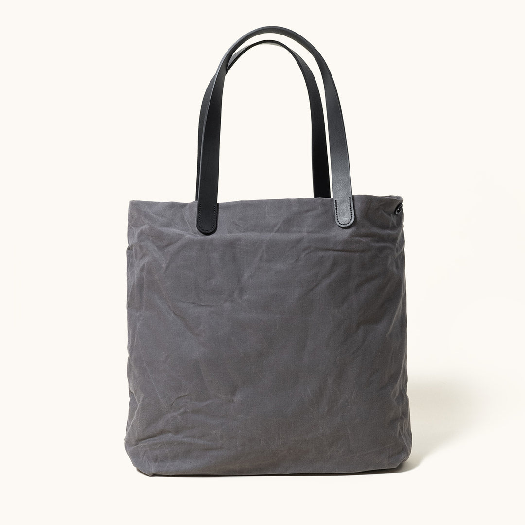 Simple Tote - Slate Grey (Waxed Canvas)