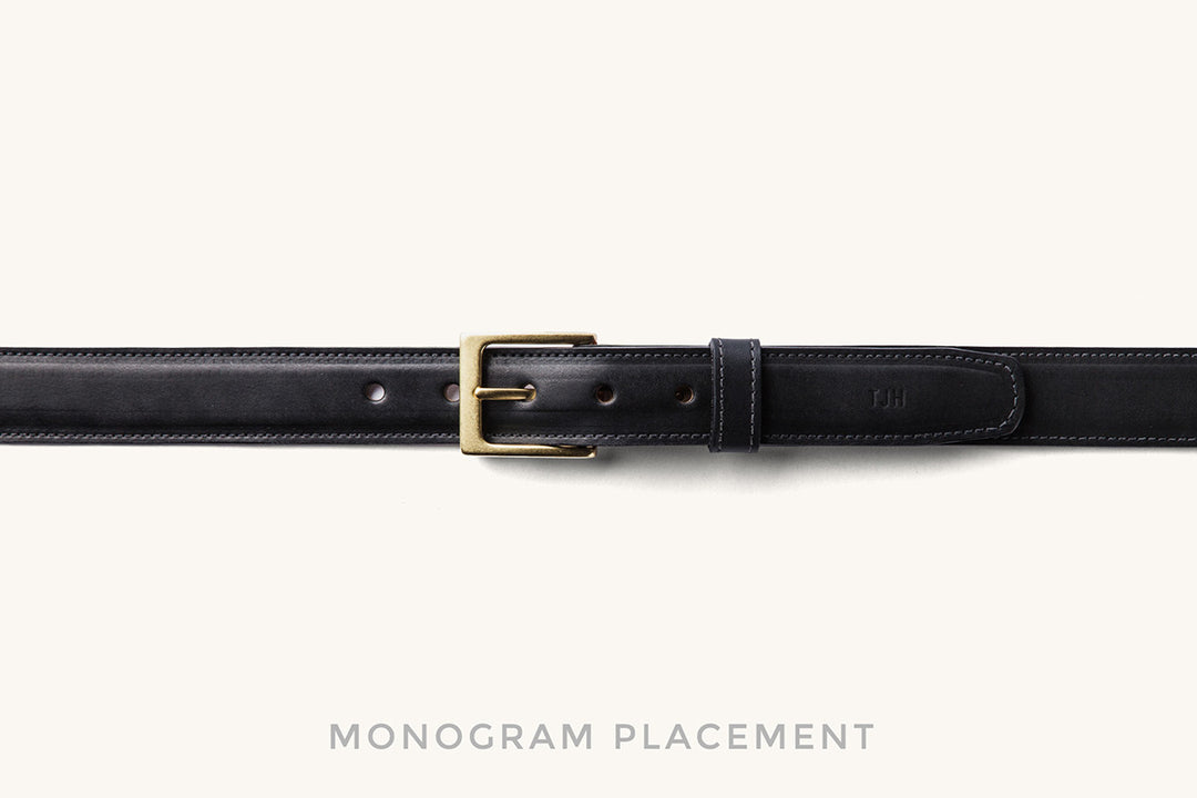 monogram belt with