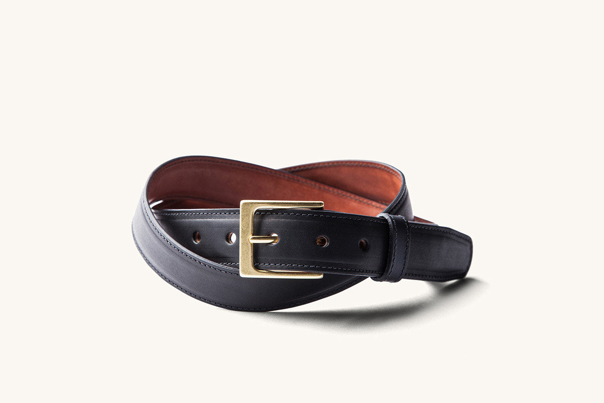 Dress Belt - Black | Tanner Goods Dull Nickel / 30 Dress Belt - Black | Tanner Goods Dull Nickel / 30